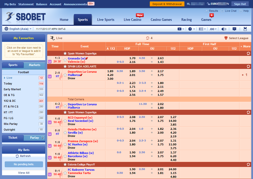 Giao Diện Hệ Thống SBOBET - SBOBET.COM Giao Diện Hệ Thống SBOBET - SBOBET.COM